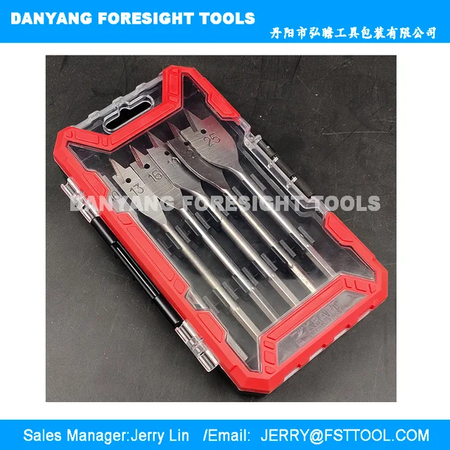 6pcs flat drills set