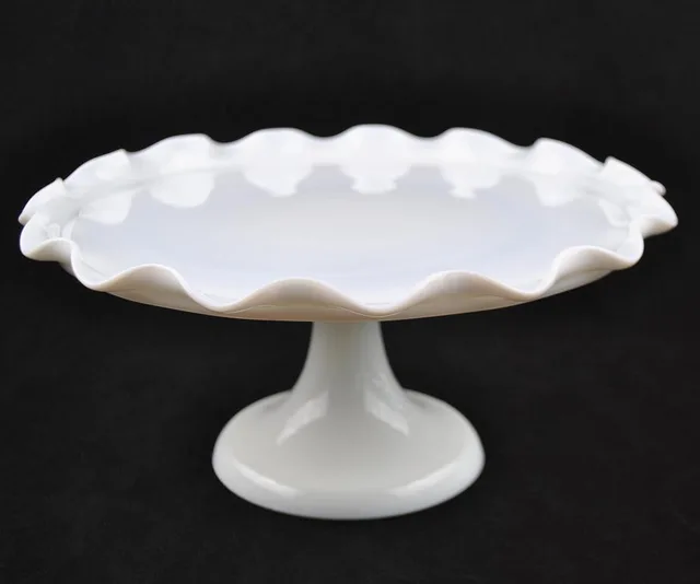 Milk Glass Cake Stand