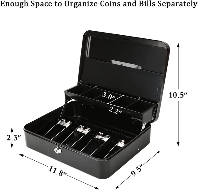 Portable Beach Deposit Metal Cash box Safe Box
