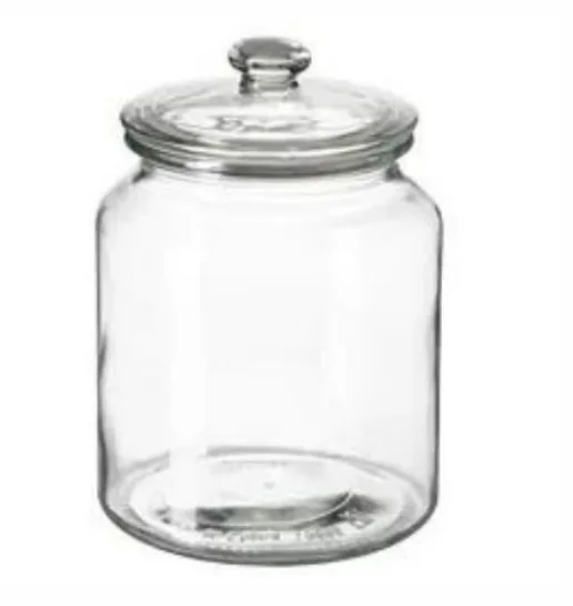 Round shape leakproof glass food storage jar container