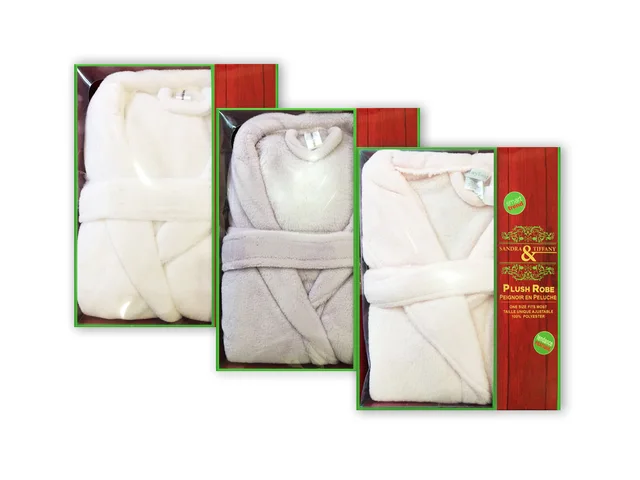 Ladies Plush Robe In Gift-Box