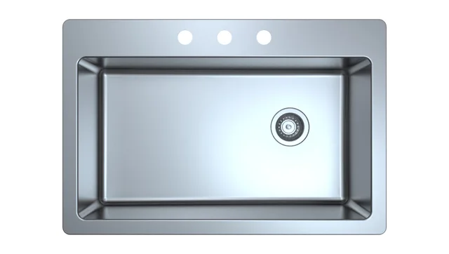 Stainless Steel Drop-in Single Bowl sink, R20