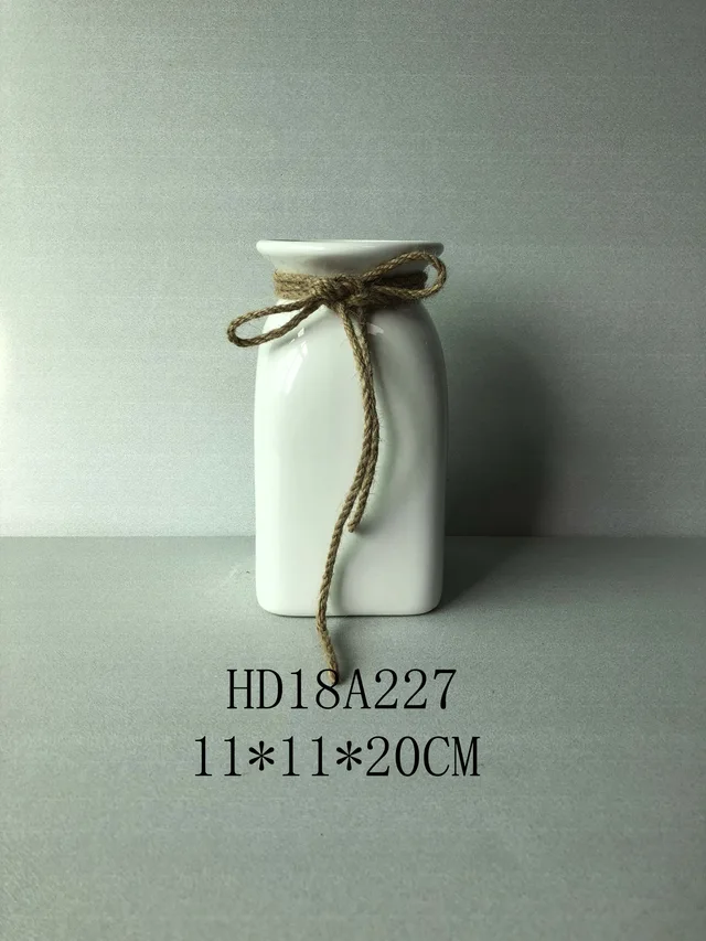 Delicate european style rope ceramic vase
