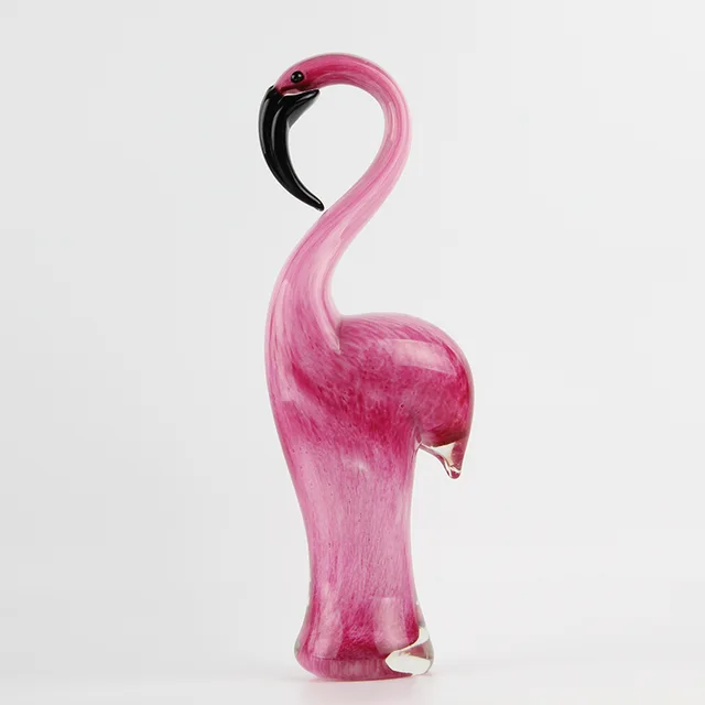 Glass flamingo