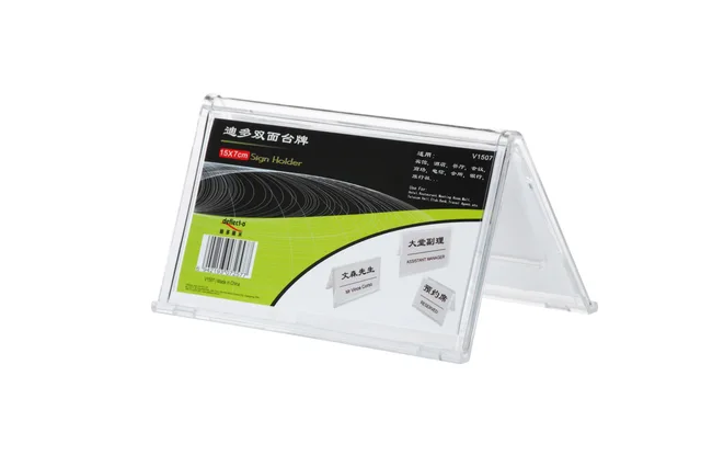 V shape desk name card holder,150*70MM