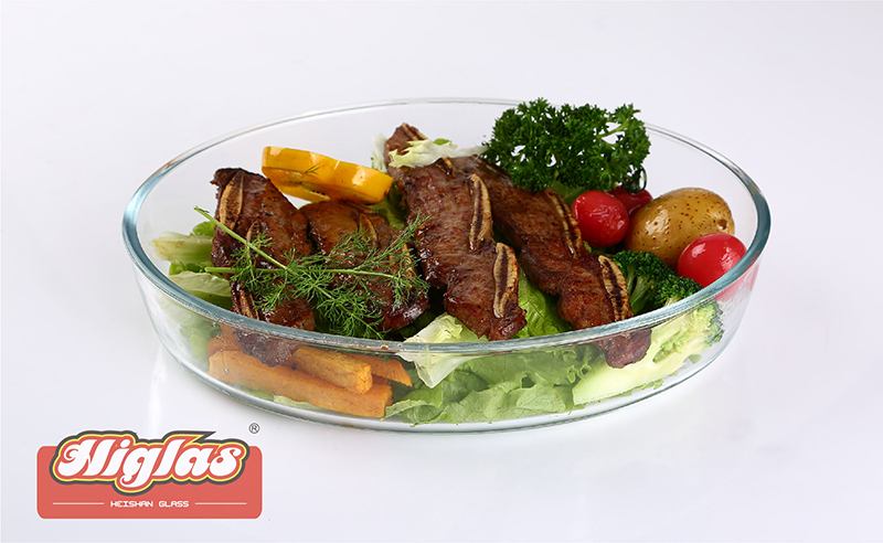 0.7l/1.6l/1.7l/2.4l/3.0l/3.2l/4.0l Oval Borosilicate Glass Baking Dish