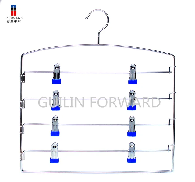 Metal hanger with chrome plated