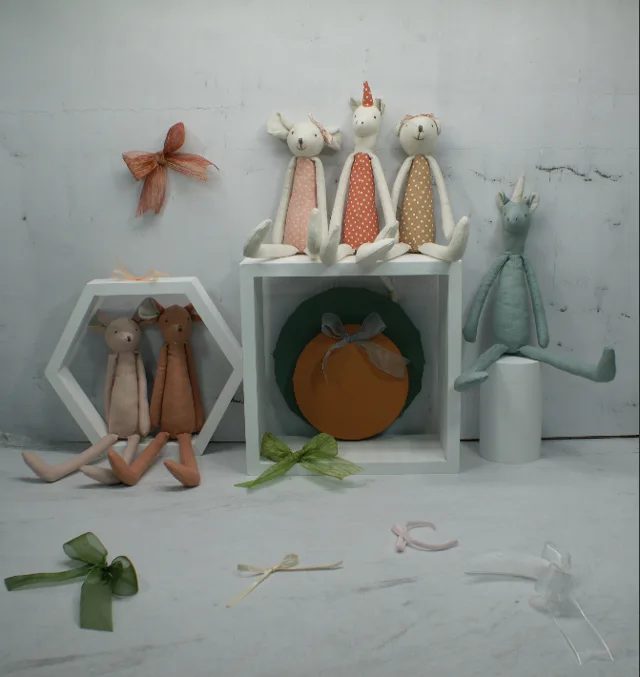 Linen animal toy