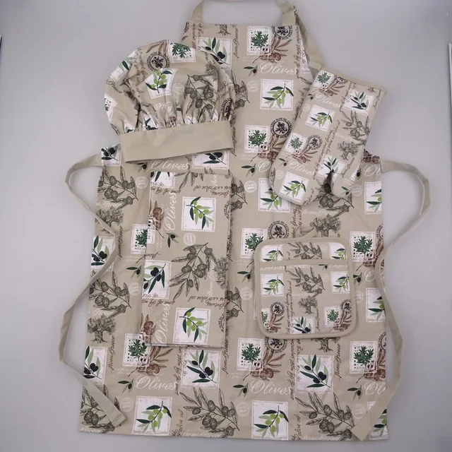''kitchen apron/oven mitten/pot holder/tea towel