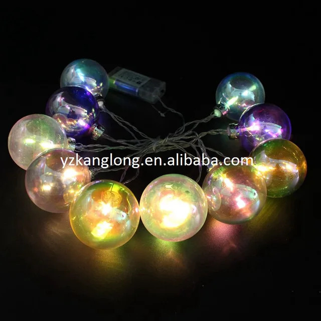 Colorful glass ball bulb lamps