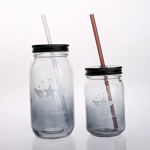 Glass bottle glass cup colored glass cup