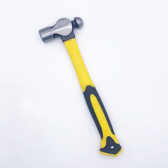 Ball pein hammer with fiberglass handle
