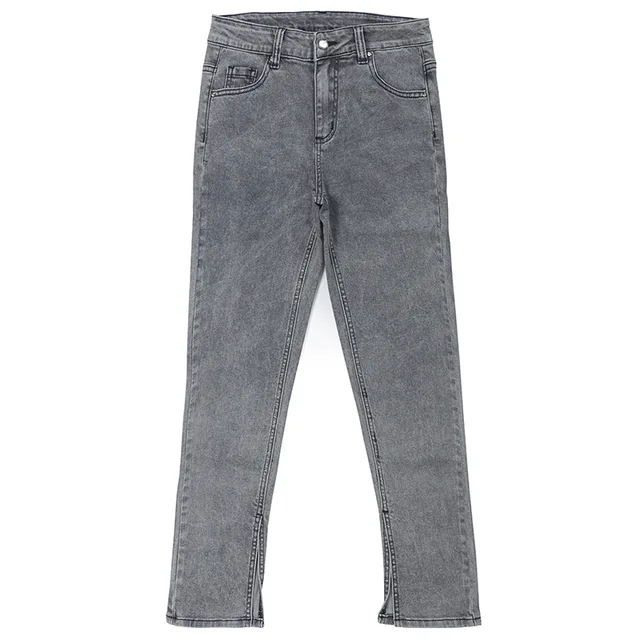2024Fashion Split botton bell pants women denim jeans trousers Custom G2621-Z