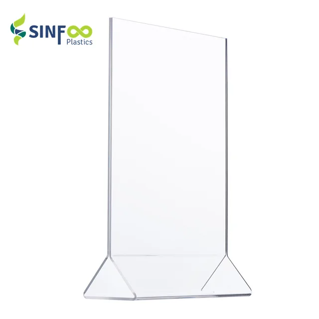 AH003-A6 Countertop A6 Menu Acrylic Sign Holder Display