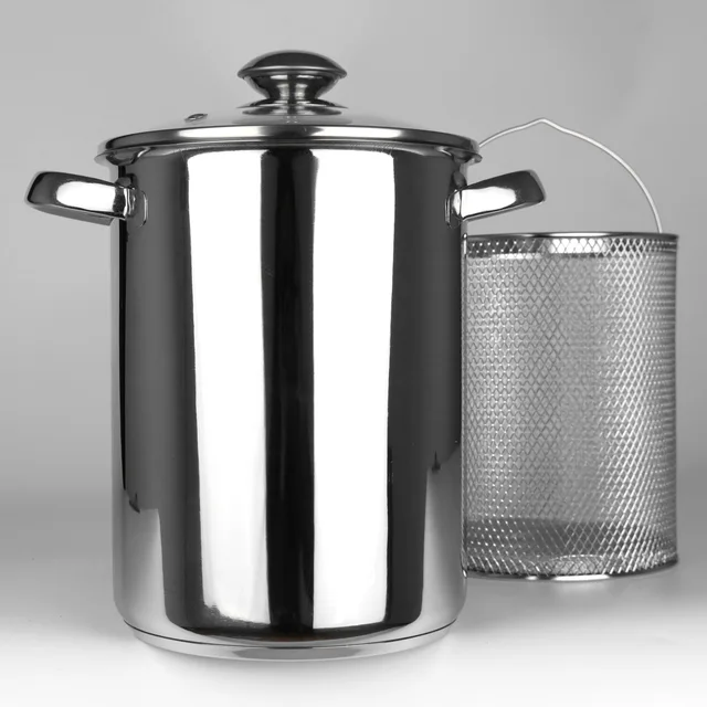 Stainless steel asparagus pot
