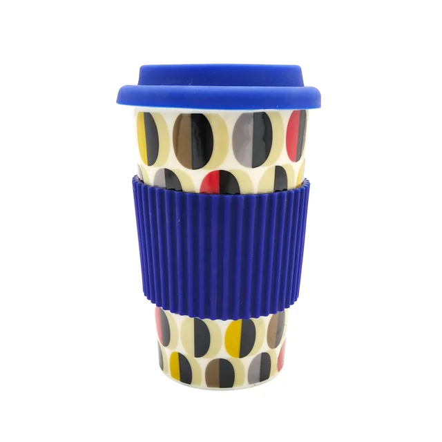 Mug with silicone lid&base