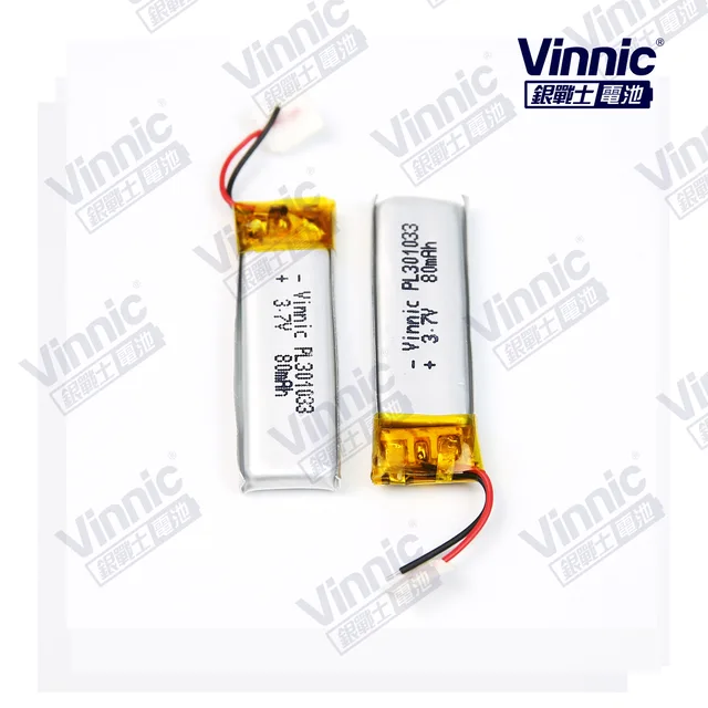Polymer Lithium-ion Rechargeable Battery PL301033