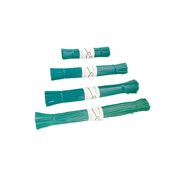 Green PE single Twist tie for garden/ twist ties
