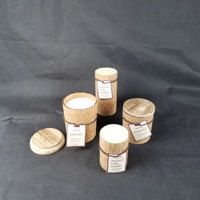 Fake birch candle