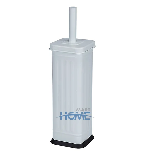 Colorful metal bathroom cleaning square Toilet Brush holder with plastic bottom