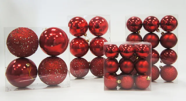 Red combination christmas ball