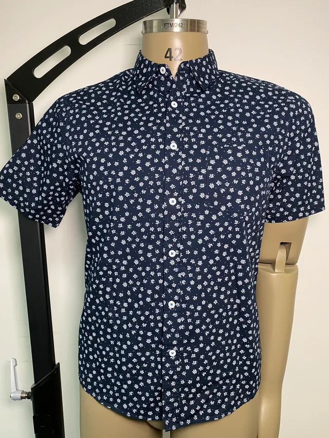 100%cotton men's print shirt