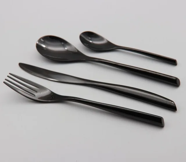 Heavy style stainless steel cutlery with PVD coating