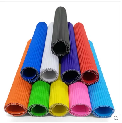 Color Corrugated Paper,Metallic Corrugated Paper, E Flute craft paper