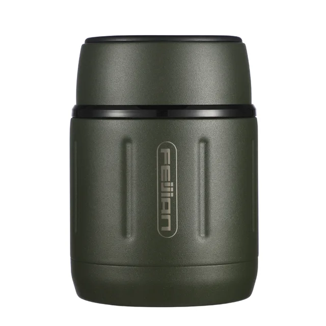 Feijian 500ml / 17oz colorful insulated bento box food lunch box vacuum bottle insulated bottle with portable bag