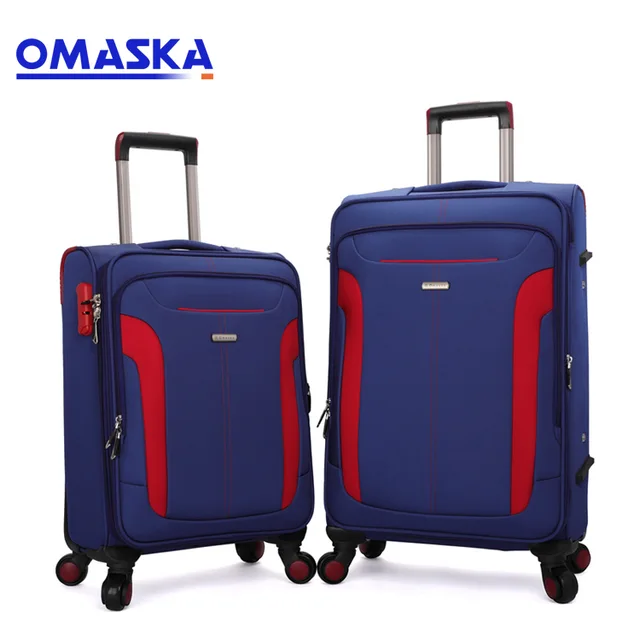 OMASKA brand waterproof nylon match color code lock custom suitcase spinner wheels carry on luggage travel suitcase