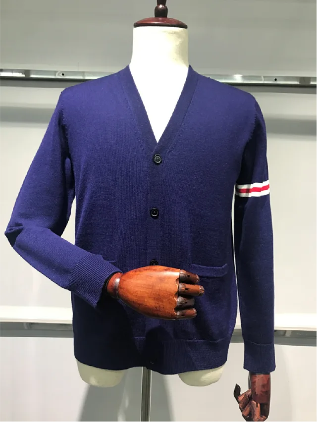 Whole garment cashmere sweater for men