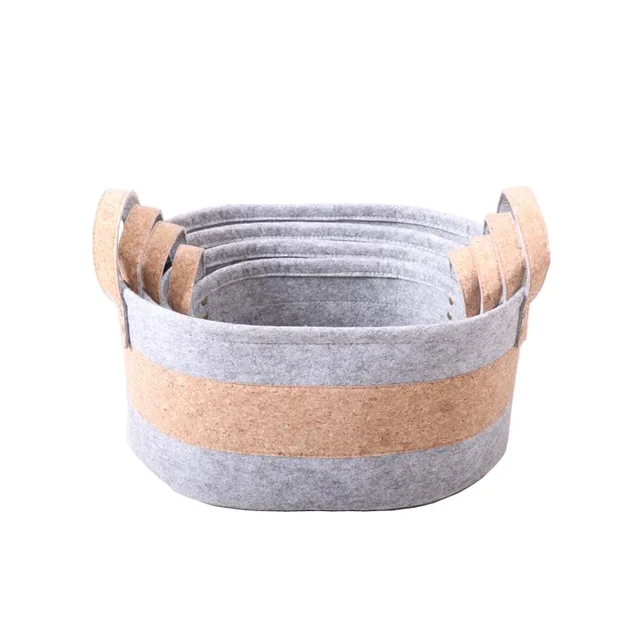 Storage basket, felt basket, laundry basket