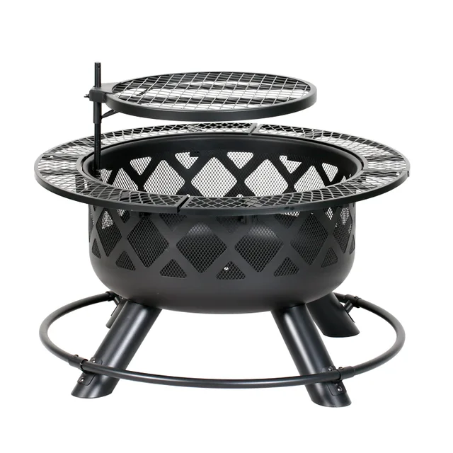 24” Fire Pit with Regular Grill
