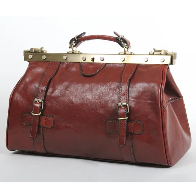 Genuine leather travel bag,doctor bag