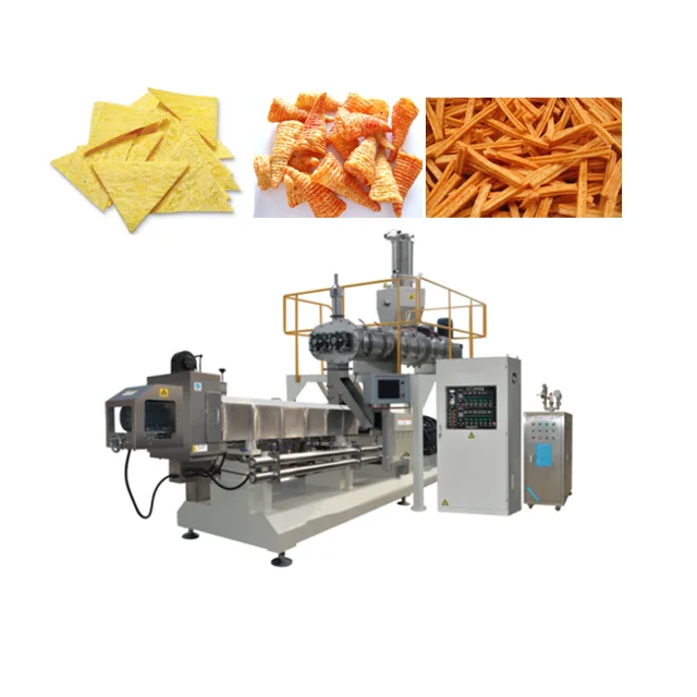 Fried and Baked Tortilla Doritor Corn Chips Food Extruder Production line