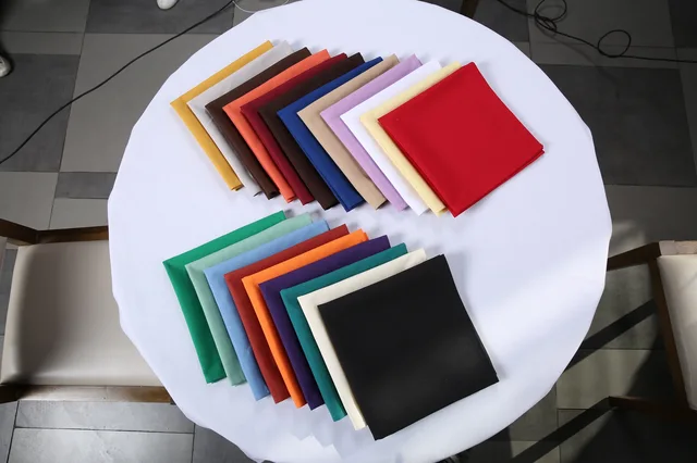 100% spun polyester MJS solid color napkin