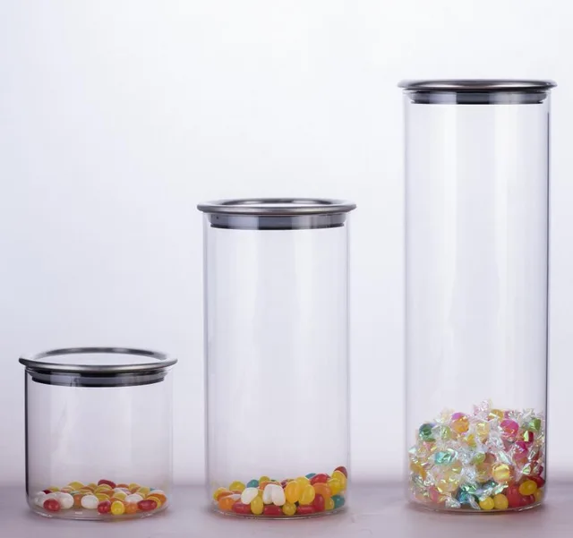 Glass Storage Jar with SS Lid