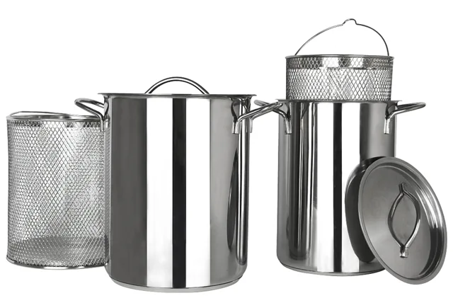Stainless steel asparagus pot