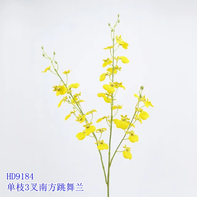 ! 0.88m Artificial Flower Artifical flowers factory home decoration wedding bridal Single Orchid Spray X 3
