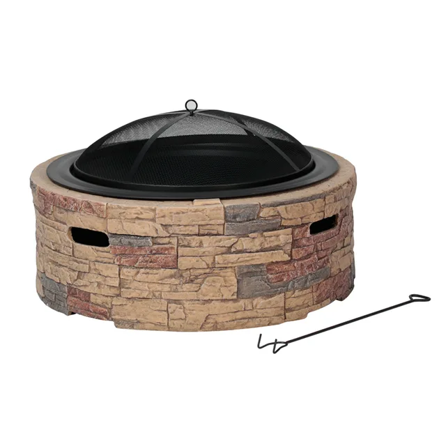 35’’ Cast Stone Fire Pit