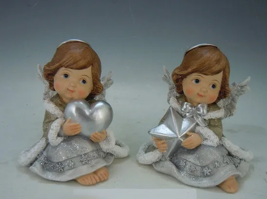 4.5"angel decoration S/2