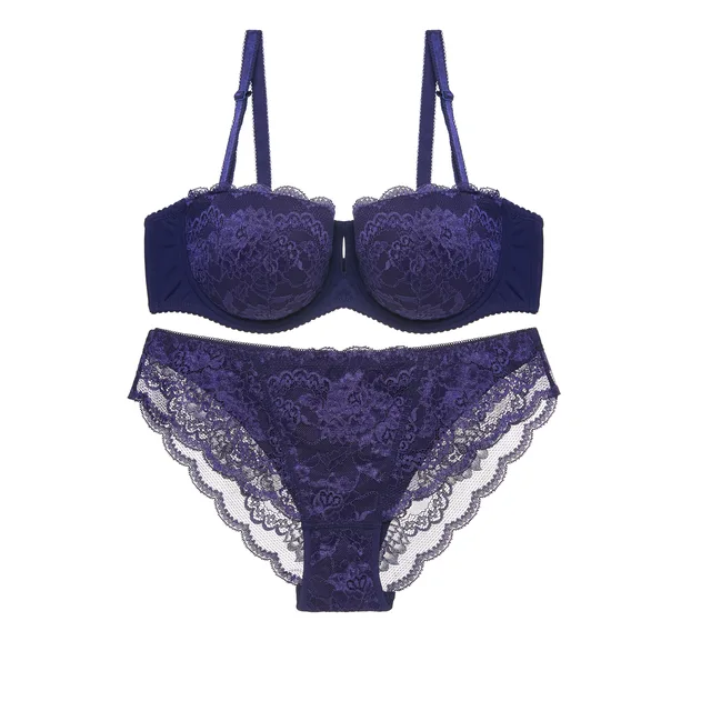 Big size fashion sexy lace bra and panties