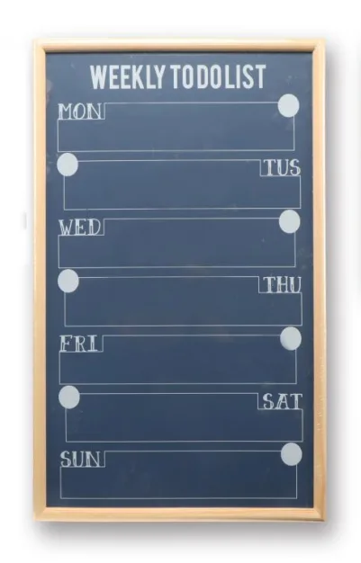 Wooden frame blue board