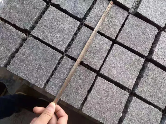 G688 basalt cobble stone on mesh