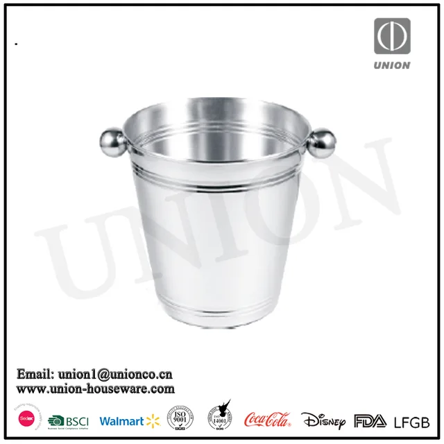 Personalized Insulated Metal OEM Logo Printed Champagne Wine ice bucket