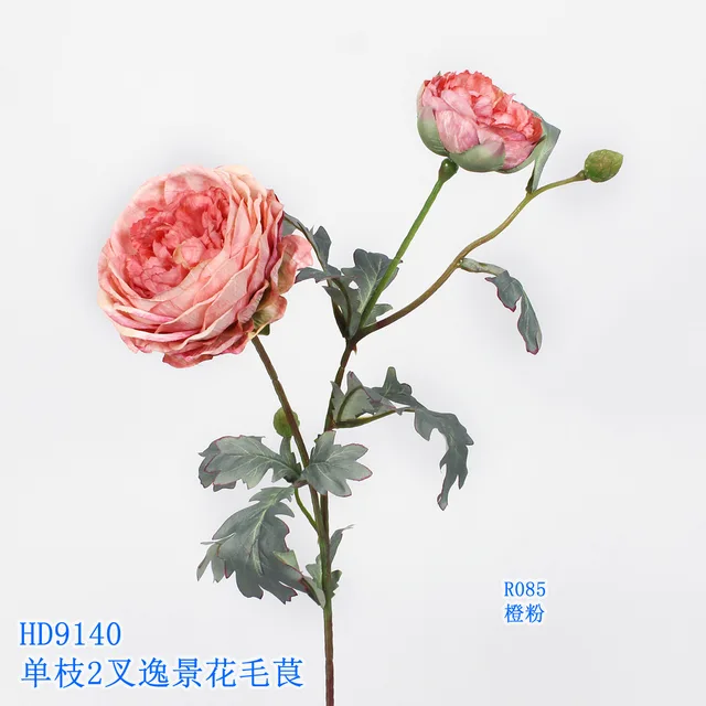 ! 0.73m Artificial Flower Artifical flowers factory home decoration wedding bridal Single Ranunculus