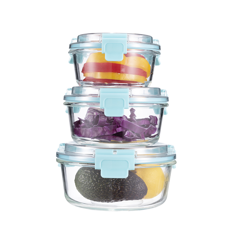 Glass food container