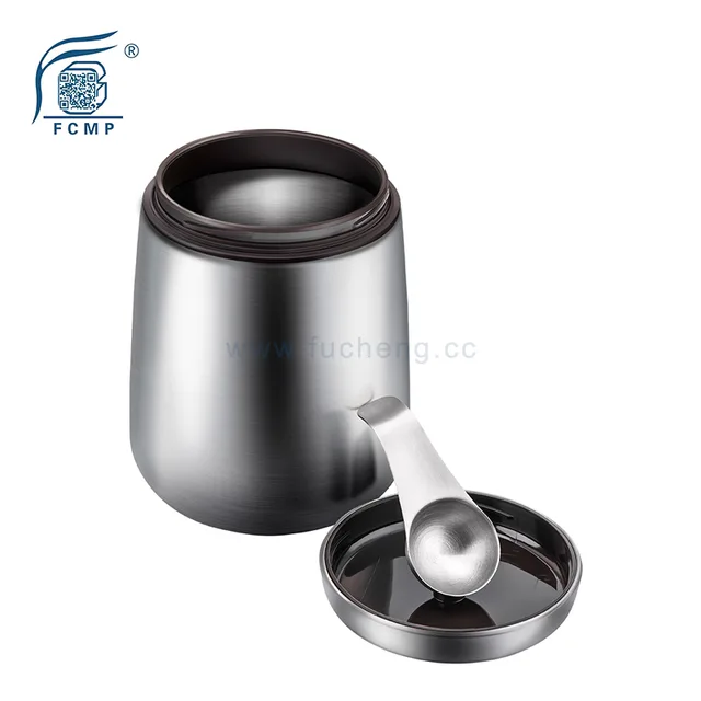 Stainless steel storage canister sealed jar coffee beans jar