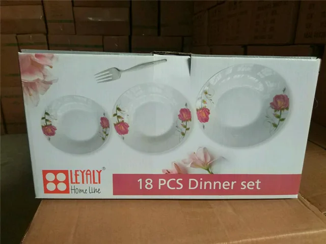 18 Pc Plate Set