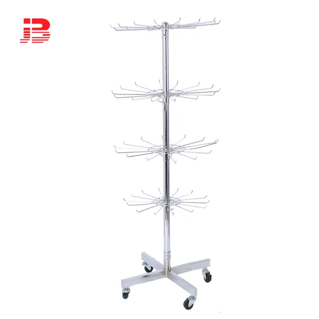 4 layers hanging display rack